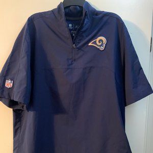 NFL On Field Team Apparel LA Rams Pullover Jacket